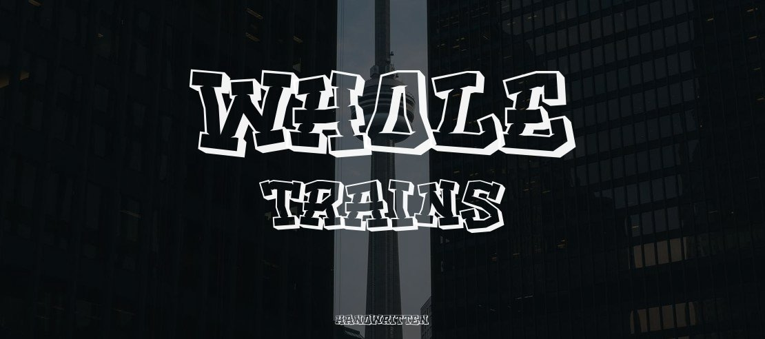 Whole trains Font