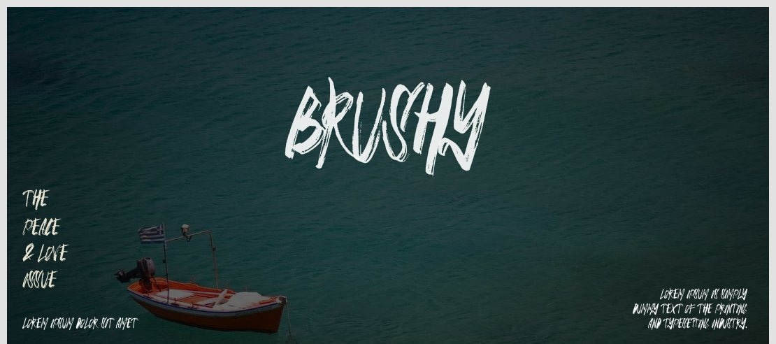 BRUSHY Font Family