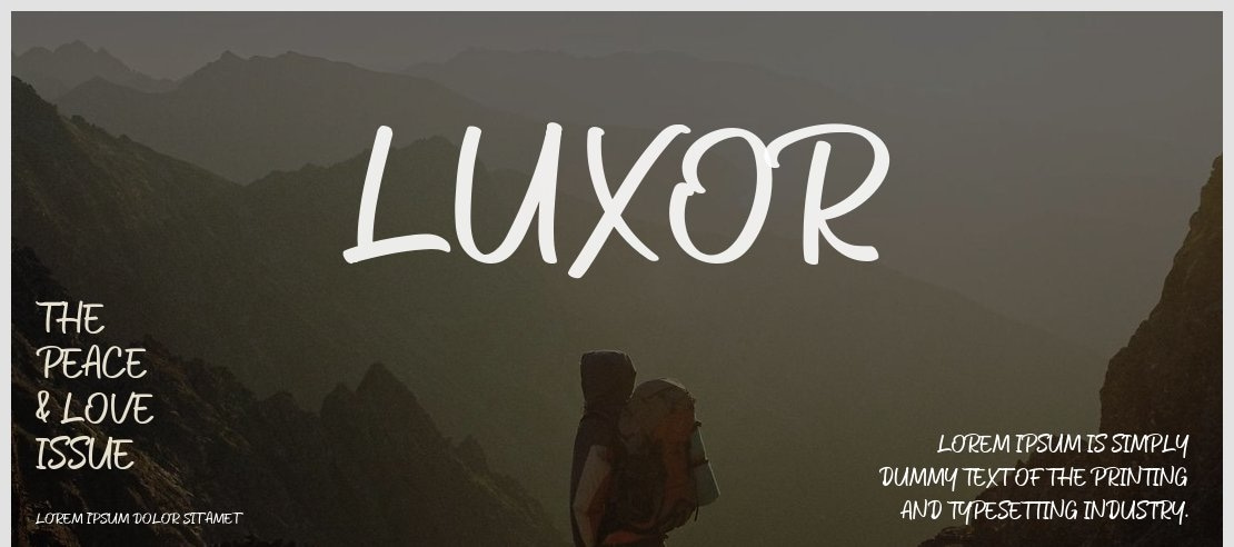 Luxor Font