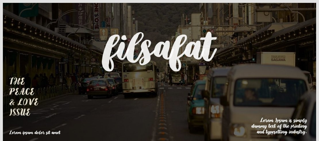 filsafat Font