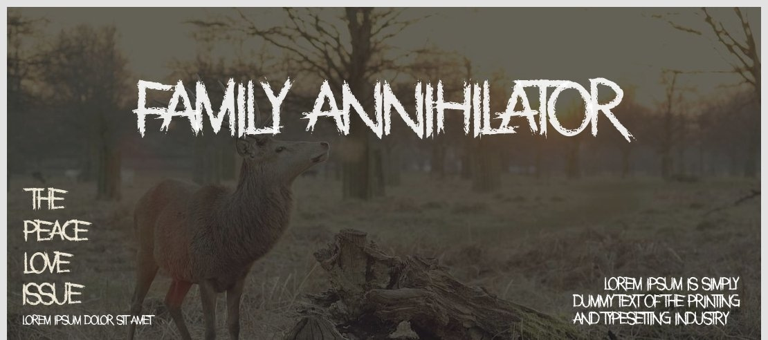 Family Annihilator Font