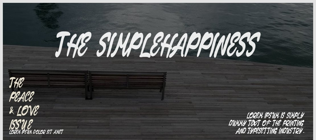 The SimpleHappiness Font