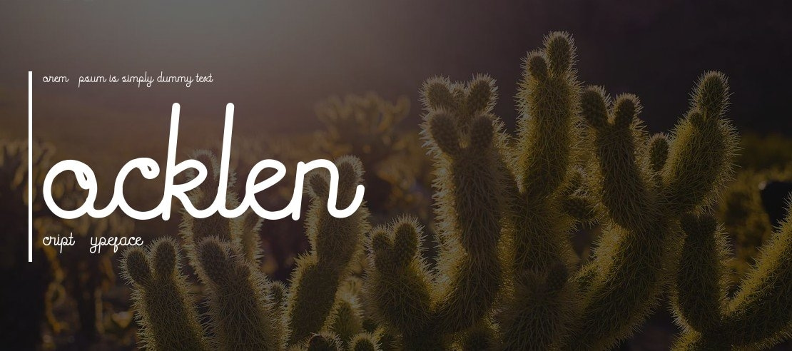 Rocklen Script Font