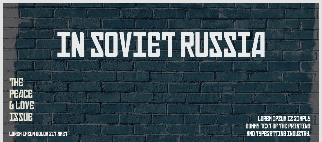 In Soviet Russia Font