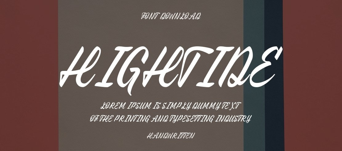 Hightide Font