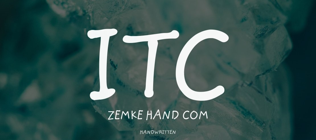 ITC Zemke Hand Com Font