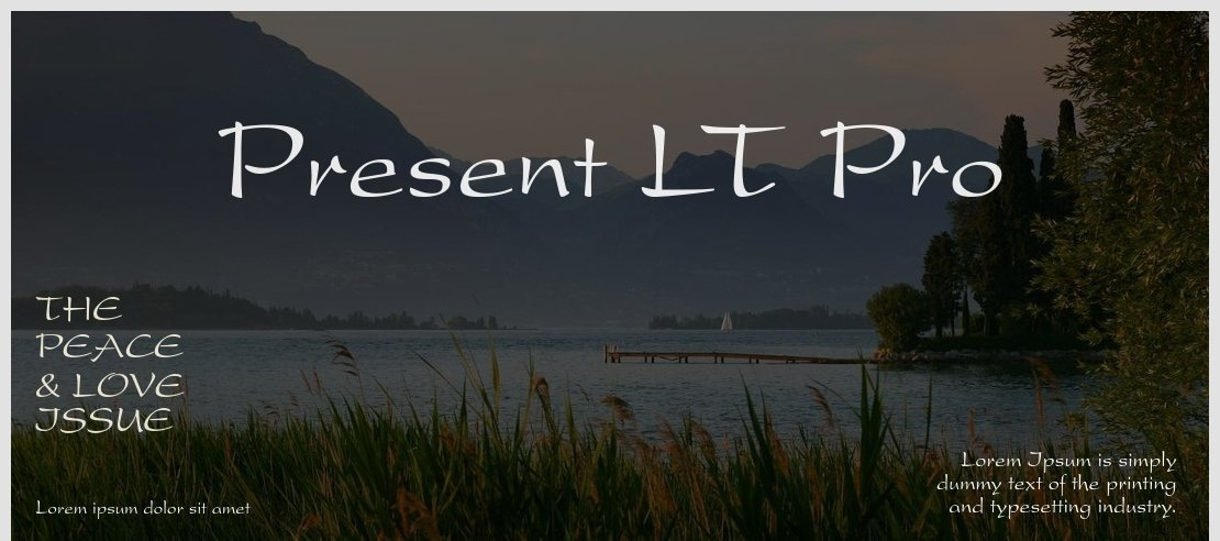 Present LT Pro Font Family