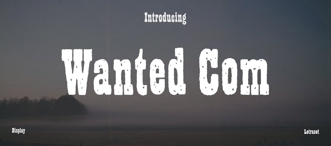 Wanted Com Font