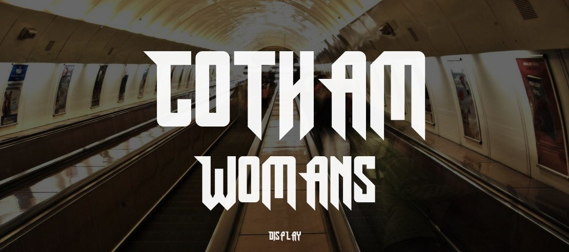 Gotham Womans Font