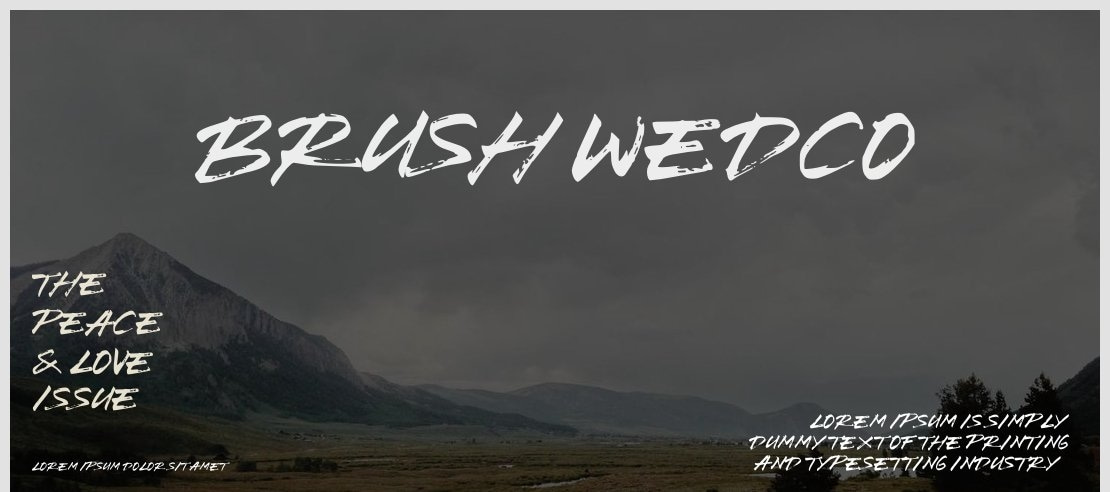 Brush Wedco Font