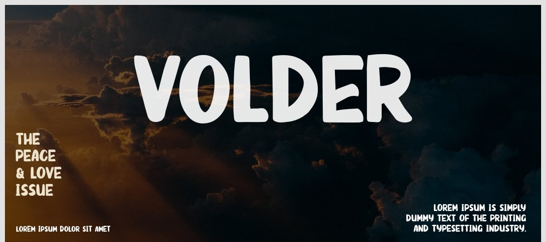 VOLDER Font