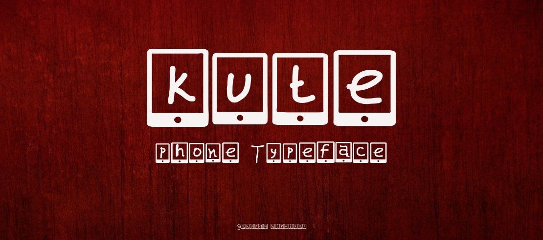 kute phone Font