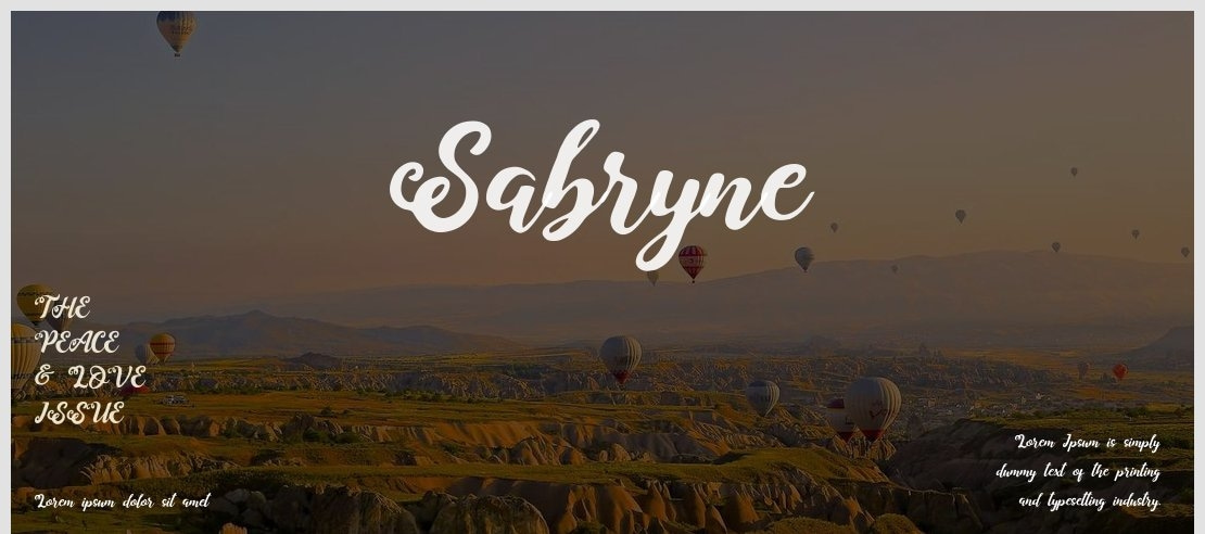 Sabryne Font