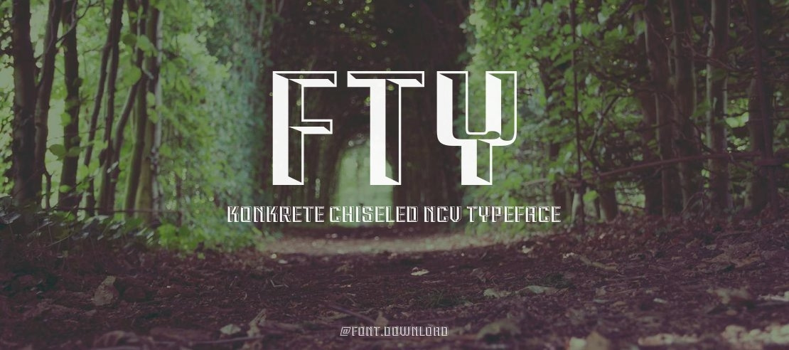 FTY KONKRETE CHISELED NCV Font Family