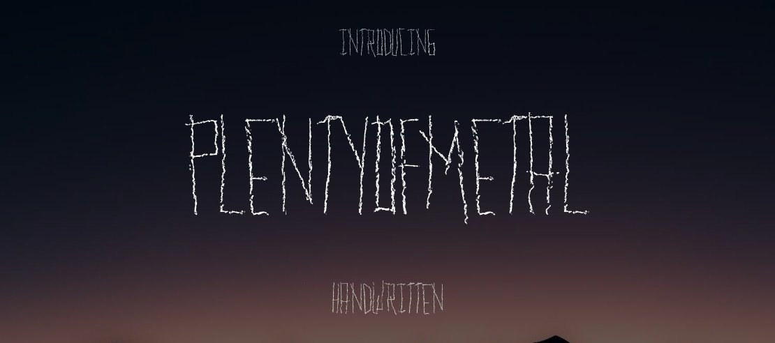 PLENTYofMETAL Font