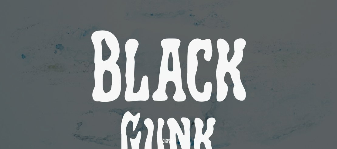 Black Gunk Font Family