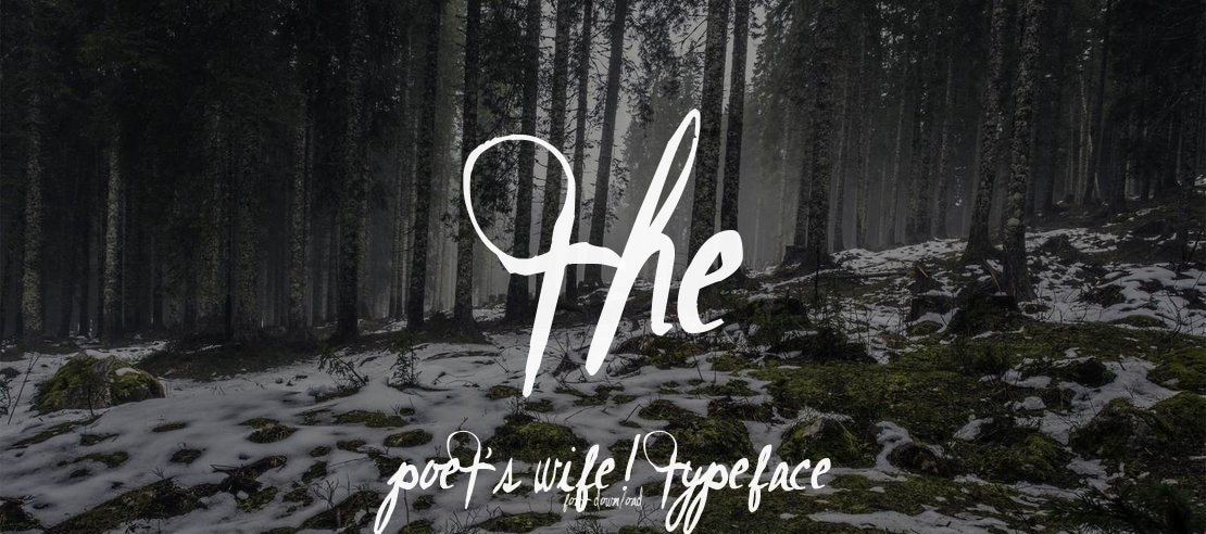 The Poet's Wife! Font