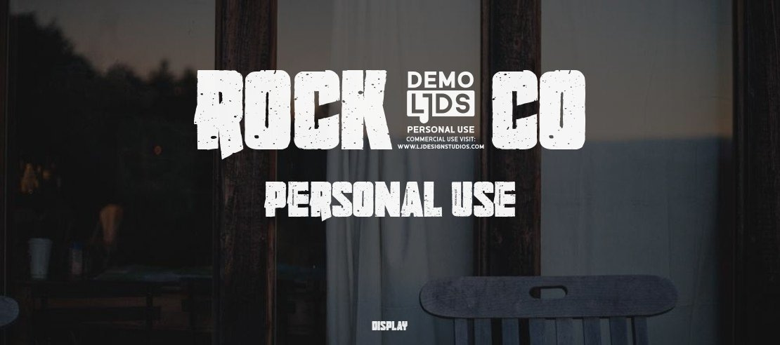 Rock.CO Personal use Font