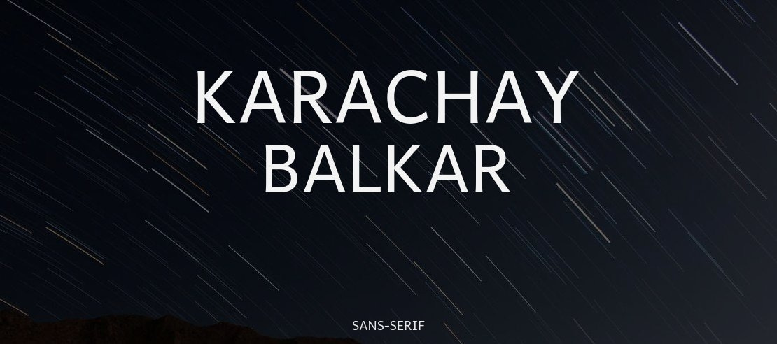 Karachay Balkar Font