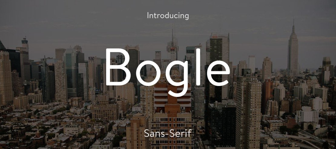 Bogle Font Family