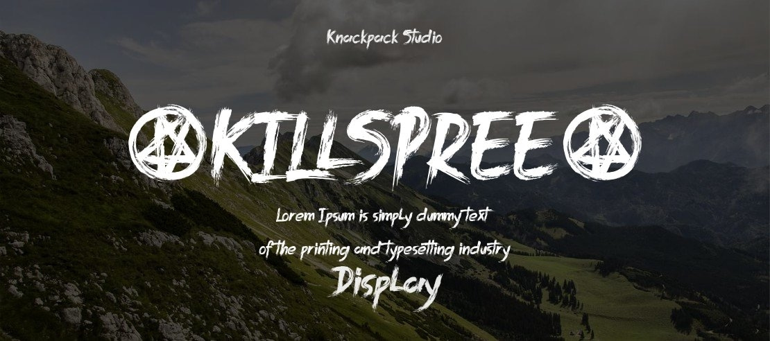 .KILlSPREE. Font