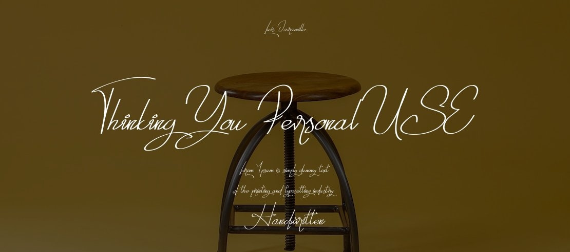 Thinking You Personal USE Font Family