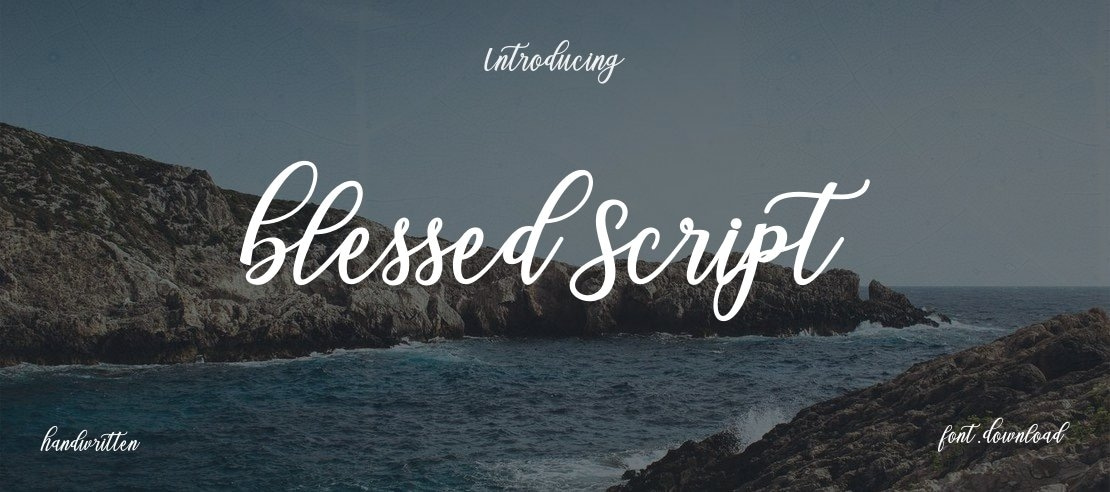 Blessed Script Font