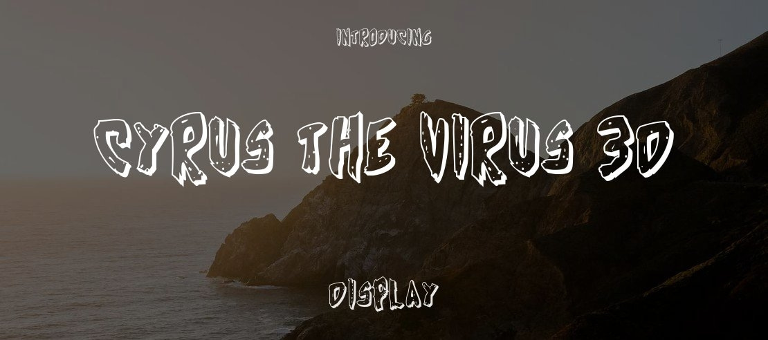 Cyrus the Virus 3D Font Family