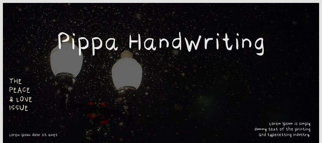 Pippa Handwriting Font