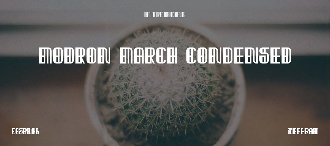 Modron March Condensed Font Family