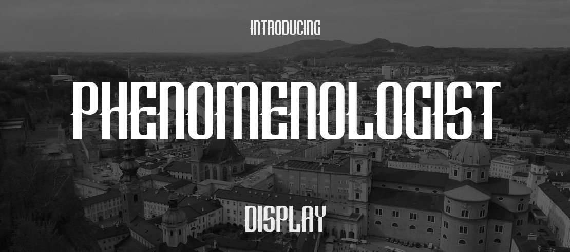 Phenomenologist Font