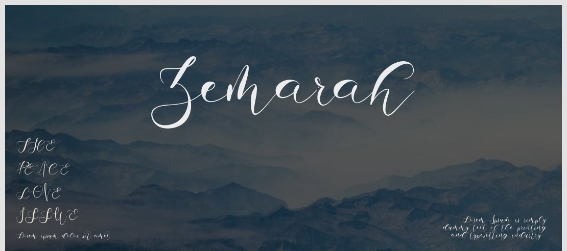 Zemarah Font