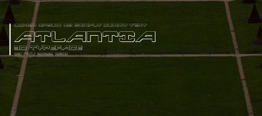 Atlantia 3D Font Family