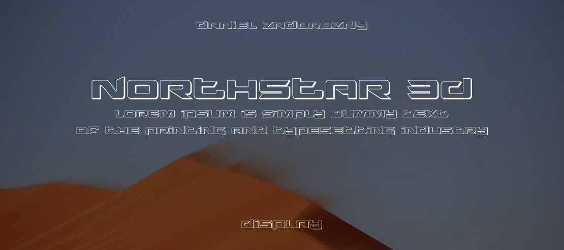 Northstar 3D Font Family