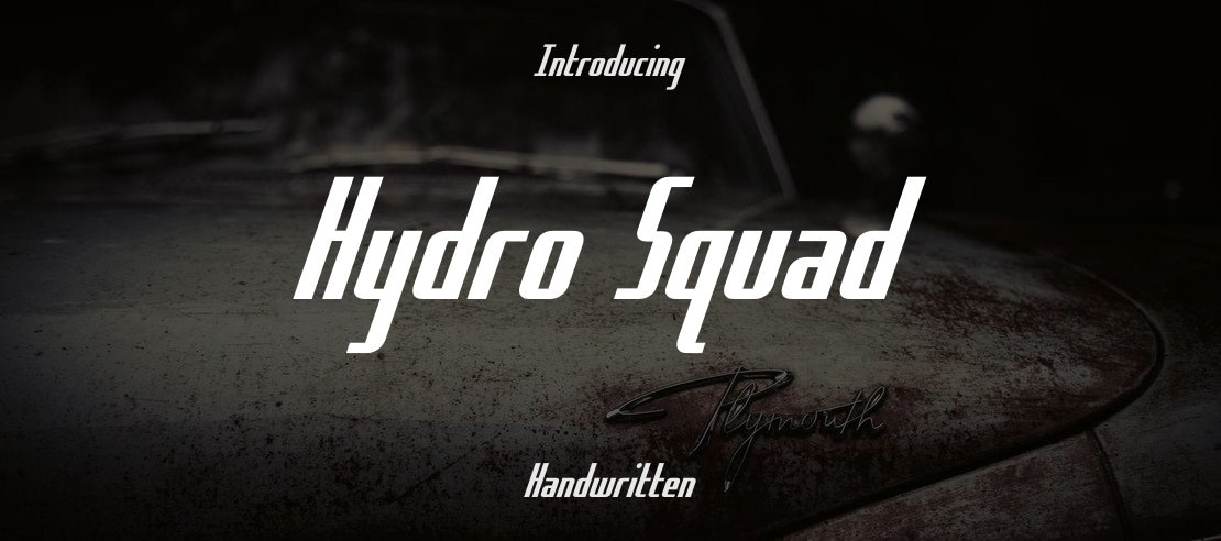 Hydro Squad Font Family