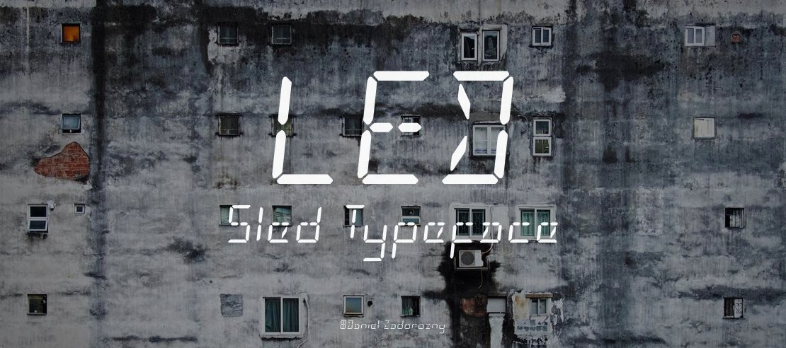 LED Sled Font Family