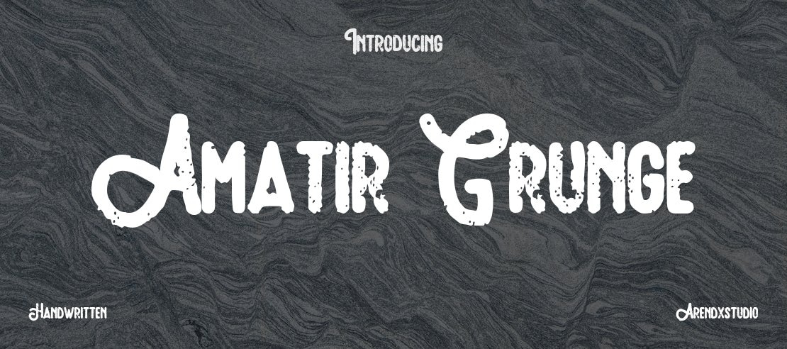 Amatir Grunge Font