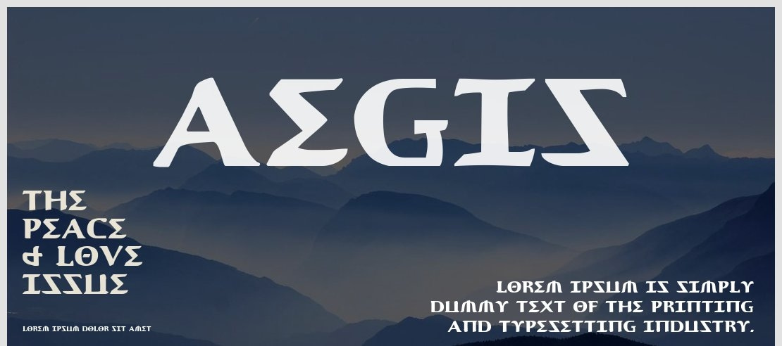 Aegis Font Family