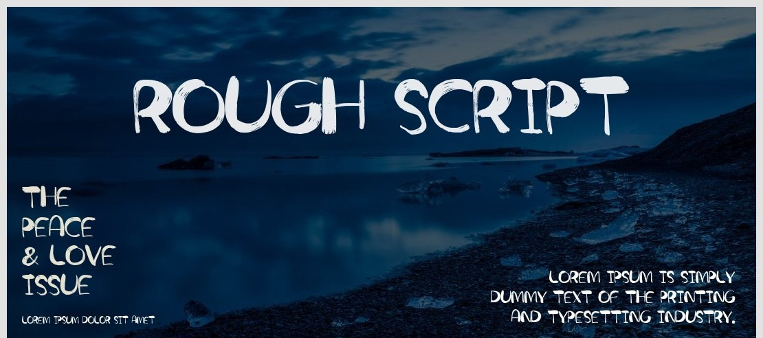 Rough Script Font Family