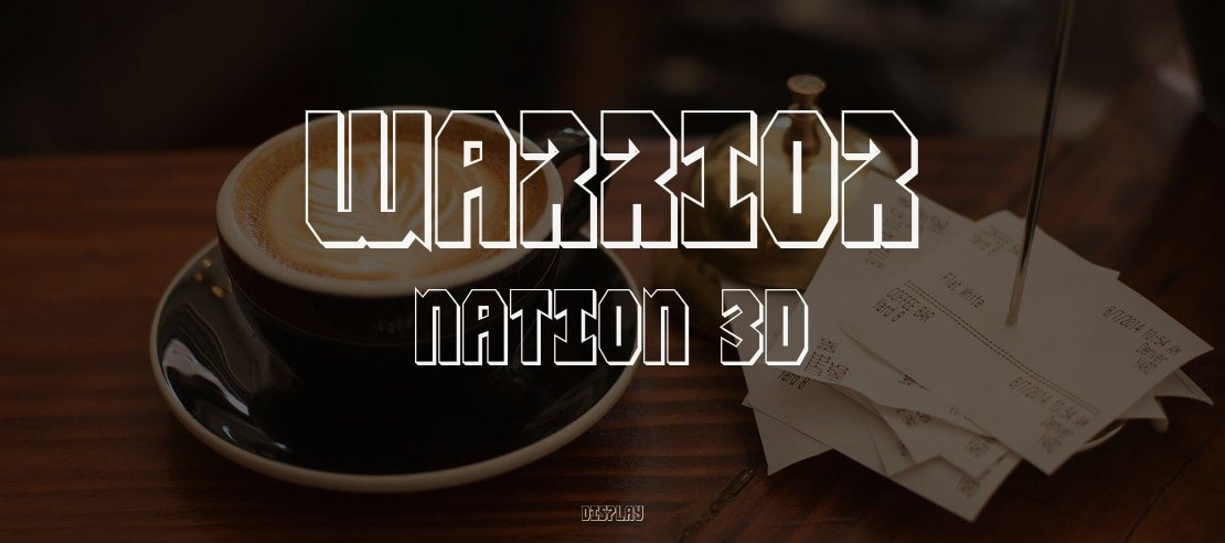 Warrior Nation 3D Font Family