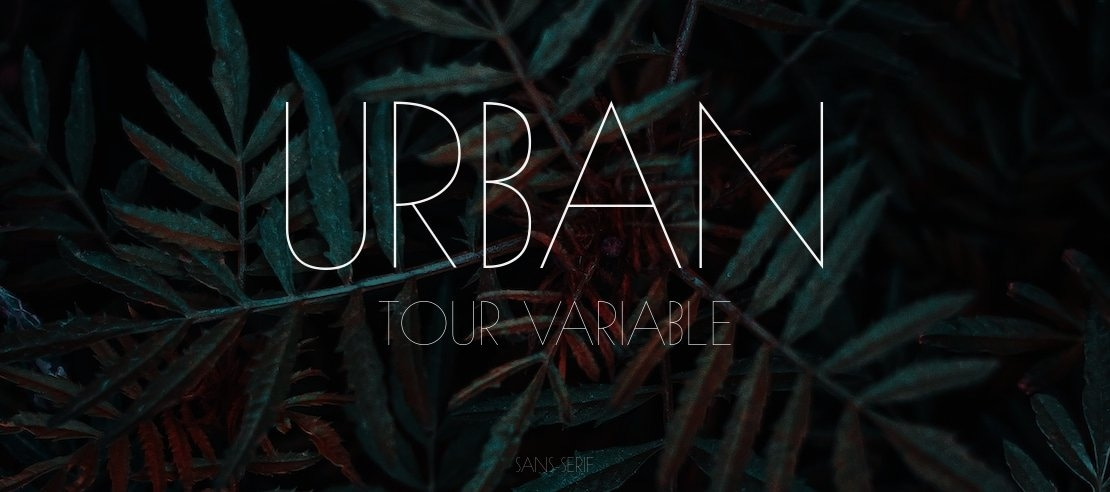 Urban TOUR variable Font