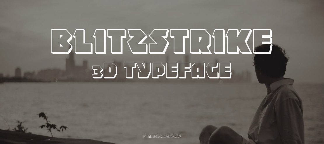 Blitzstrike 3D Font Family