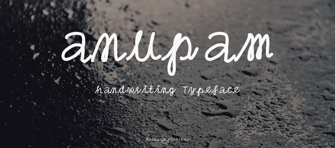 anupam handwriting Font
