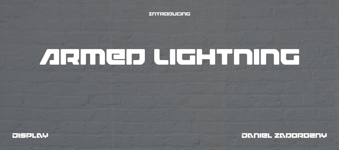 Armed Lightning Font Family