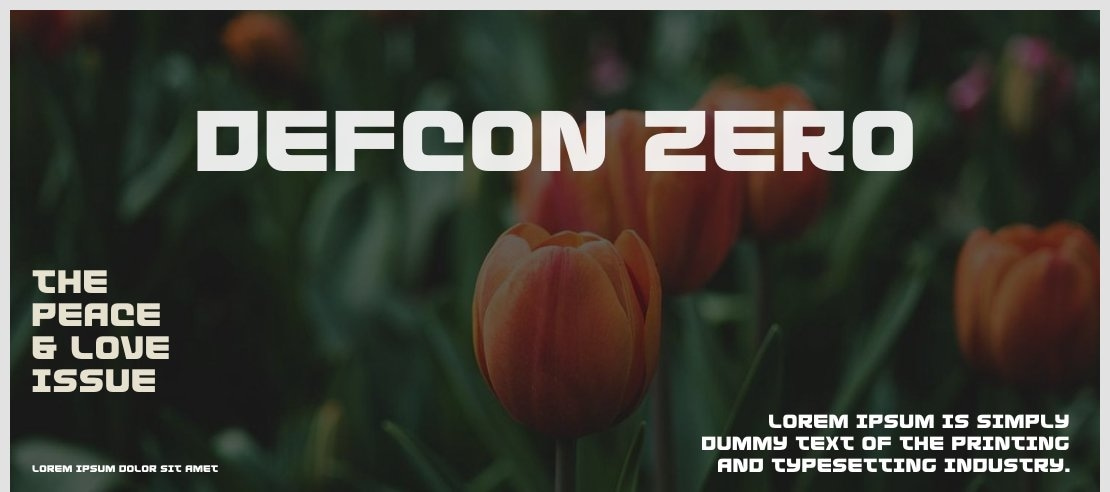 Defcon Zero Font Family