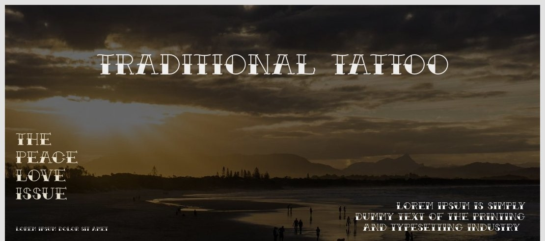 Traditional-Tattoo Font