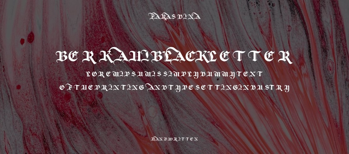 Berkahi Blackletter Font