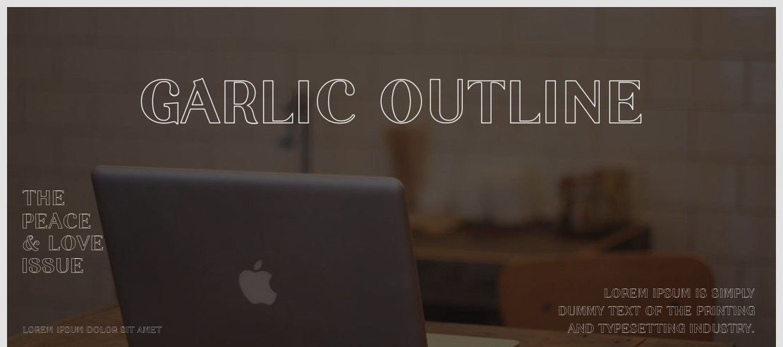 Garlic Outline Font Family