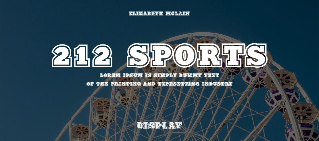 212 Sports Font