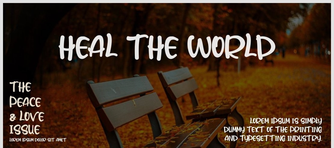 Heal The World Font